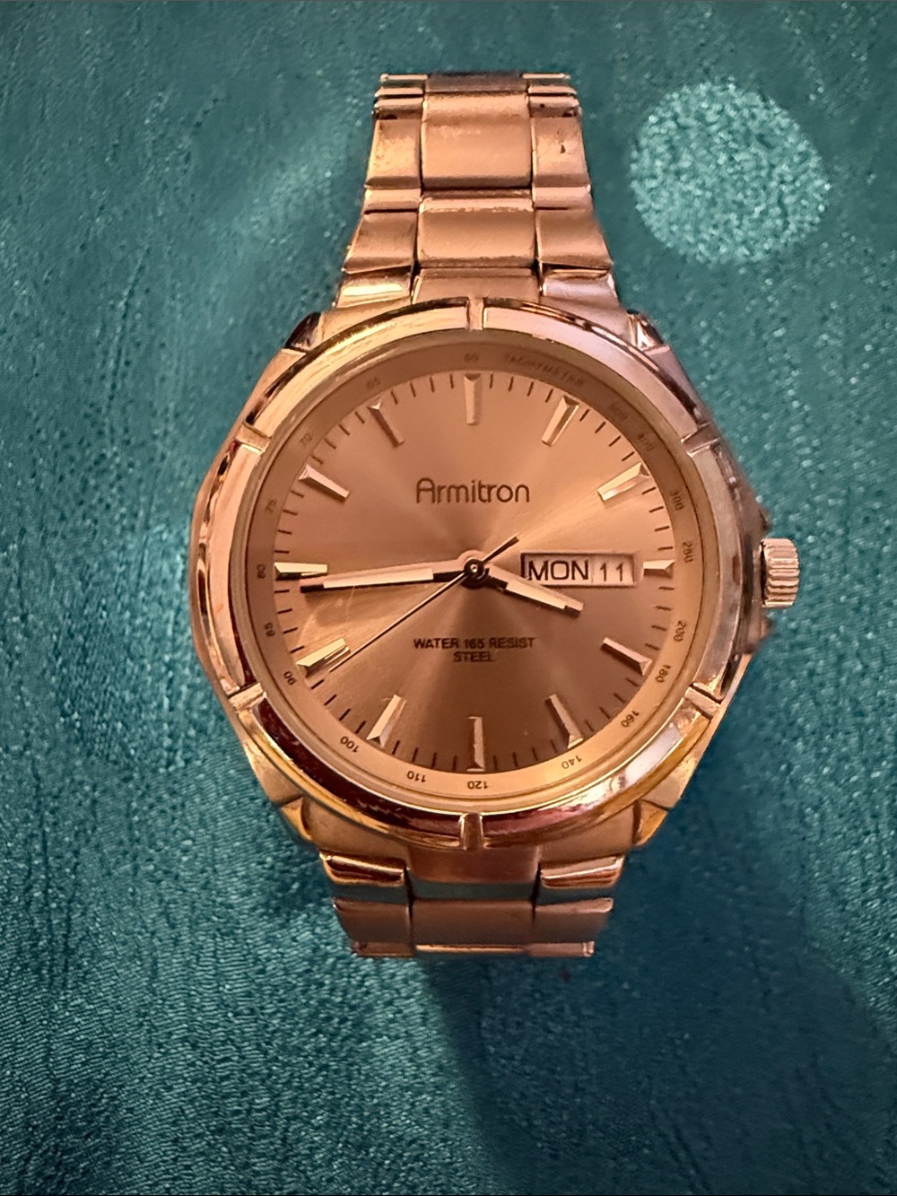Armitron Men's Rose Gold Tone Bracelet Watch